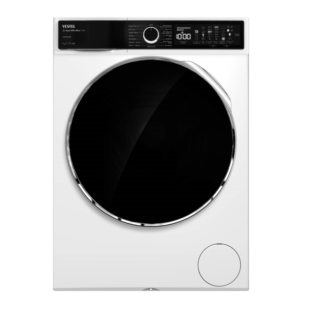 Enerji ve su tüketimi değerlendirilen Vestel çamaşır makinesi
