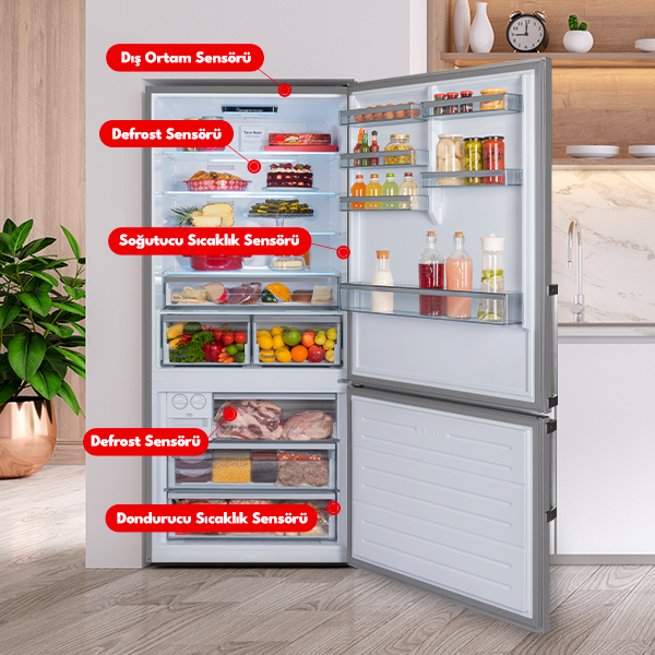 Akıllı Sensör Teknolojisi - Vestel 451 Lt No-Frost Buzdolabı