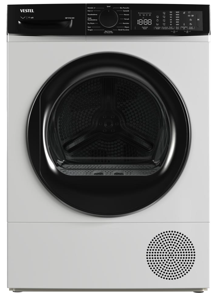 Vestel KMP 117402 WIFI 11 kg ısı pompalı kurutma makinesi