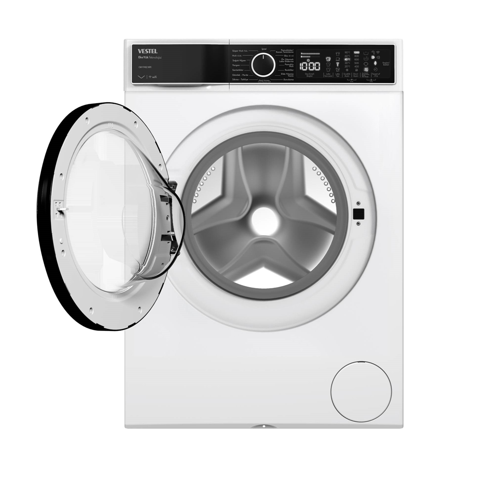 Vestel CMI 97402 WiFi çamaşır makinesi kapağı açık görünüm